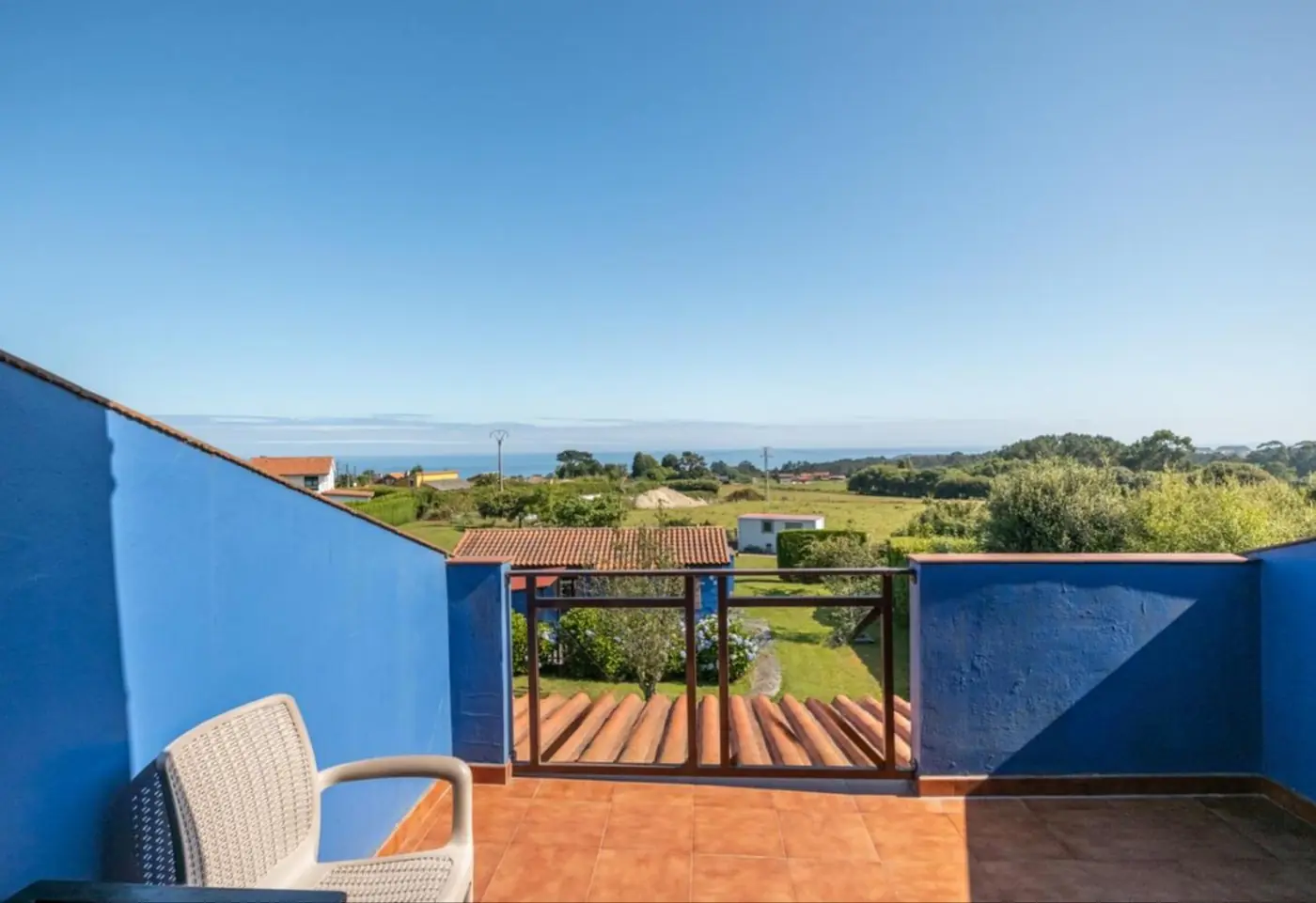 Terraza con vistas al mar